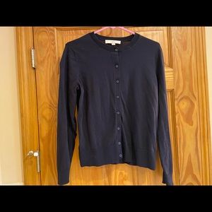 Womens dark blue cardigan